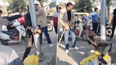 Uttar Pradesh Flogging Video: Man Tied to Pole and Thrashed on Suspicion of Theft in Saharanpur, Disturbing Clip Surfaces