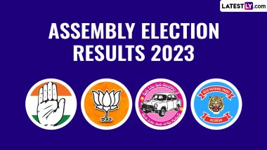 Assembly Election 2023 Results: Early Trends Show BJP Leading in Madhya Pradesh, Rajasthan; Congress Ahead in Telangana and Chhattisgarh