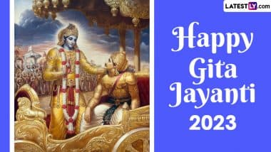 Gita Jayanti 2023 Wishes and HD Images: WhatsApp Messages, Quotes, Greetings, Wallpapers and SMS for Gita Mahotsav