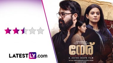 Neru Movie Review: Mohanlal is Back With a Blast in Jeethu Joseph's Overdrawn Courtroom Drama (LatestLY Exclusive)