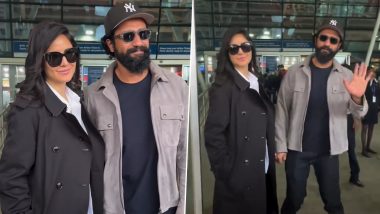 Vicky Kaushal and Katrina Kaif Nail Airport Fashion As They Jet Off for New Year Vacay (Watch Video)
