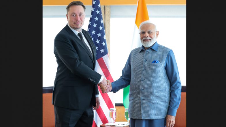 Tesla To Setup EV Plant in Gujarat, CEO Elon Musk Likely To Visit India and Meet PM Narendra Modi at ‘Vibrant Gujarat Global Summit’ in January 2024: Reports