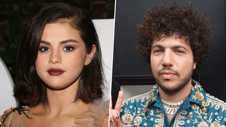 Selena Gomez Steps Out With Beau Benny Blanco in Rain for Grammys After-Party (Watch Video)