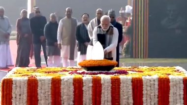 Atal Bihari Vajpayee Birth Anniversary 2023: PM Narendra Modi, Other Leaders Pay Floral Tribute to Former Prime Minister at 'Sadaiv Atal' Memorial (Watch Videos)