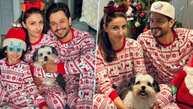 Christmas 2023: Soha Ali Khan, Kunal Kemmu and Daughter Inaaya Pose in Matching Pyjamas; Check Out Their Cute Pics!