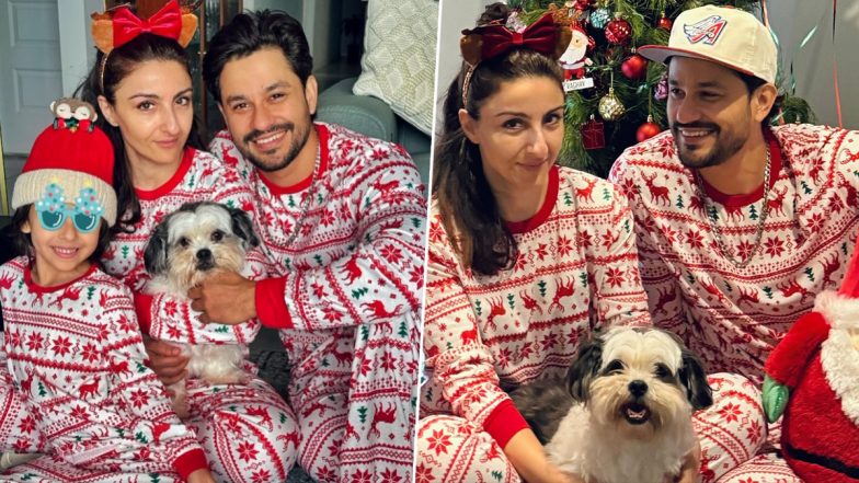 Christmas 2023: Soha Ali Khan, Kunal Kemmu and Daughter Inaaya Pose in Matching Pyjamas; Check Out Their Cute Pics!