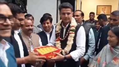 Rajasthan Assembly Election Results 2023: Sachin Pilot Wins From Tonk With Margin of 29,475 Votes, Defeats BJP’s Ajit Singh Mehta (Watch Video)