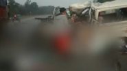 Odisha Road Accident: Eight Dead, 12 Injured After Speeding Van Hits Parked Truck in Ghatagaon, Disturbing Video Surfaces