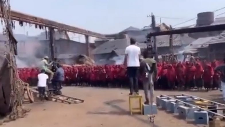 Prabhas’ Salaar Part 1 – Ceasefire’s Temple Scene BTS Video Highlights Prashanth Neel and Teams Perfect Synergy (Watch Video)