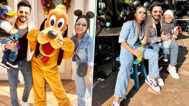 Dheeraj Dhoopar Vacays With Wife Vinny Arora and Son Zayn in Hong Kong's Disneyland (View Pics)