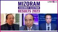 Mizoram Assembly Election Results 2023: ZPM Leading in 27 Seats, Ruling MNF Ahead on 9 Seats, Congress on One and BJP on Three