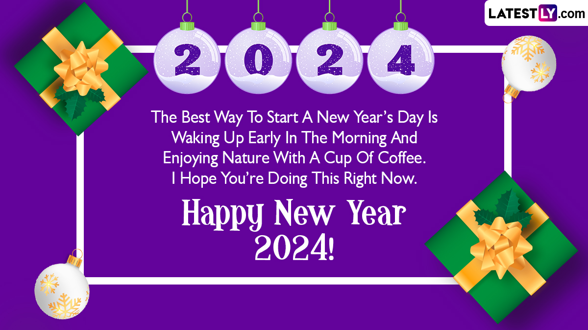 New Year's Day 2024 Wishes & Good Morning WhatsApp Messages Greetings