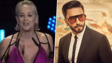 Ranveer Singh Receives Prestigious Honour at Red Sea Film Festival, Sharon Stone Lauds Him as an ‘All-Rounder’ (Watch Video)