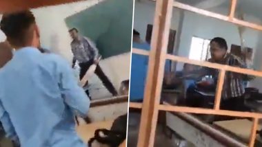 Madhya Pradesh Shocker: Principal Thrashes Students With Bat for Playing Cricket in Classroom in Ujjain; Probe Ordered After Video Goes Viral