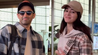 Lovebirds Ananya Panday-Aditya Roy Kapur Papped at Mumbai Airport, Spark Rumours of Celebrating New Year Together (Watch Video)