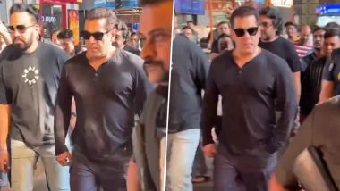 Salman Khan Looks Dapper at the Airport As He Returns to Mumbai on His 58th Birthday (Watch Video)