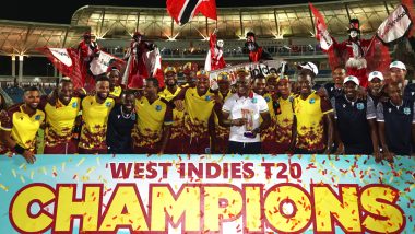 WI vs ENG 5th T20I 2023: Shai Hope’s Blitz Helps West Indies Register 3–2 Series Win Against England