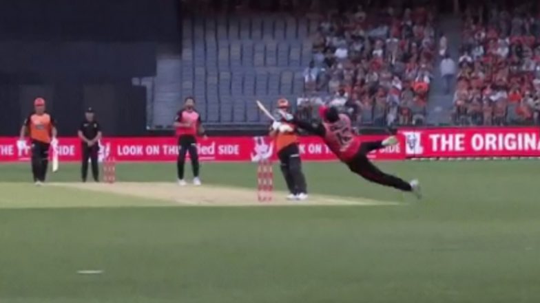 Quinton de Kock Saves Boundary With Stunning Dive During Perth Scorchers vs Melbourne Renegades BBL 2023-24 Match (Watch Video)