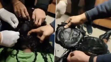 Mumbai: DRI Seizes Cocaine Worth Rs 8.9 Crore Hidden in Hair Wig and Undergarments At Airport, Ugandan Woman Arrested (Watch Video)