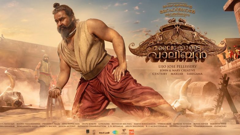 Malaikottai Vaaliban Poster: Mohanlal Looks Promising in His Powerful Avatar, Film Set To Release on January 25, 2024!