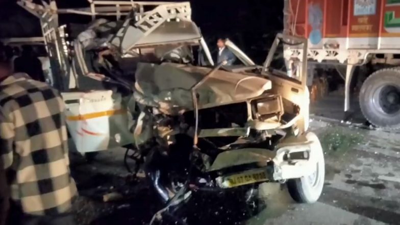 Rajasthan: Four Killed in Road Accident on Sridungargarh National Highway in Bikaner (Watch Video)