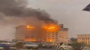 Hyderabad Fire: Massive Blaze Erupts at Multi-Story Building of Ankura Hospital in Gudimalkapur Area (Watch Video)