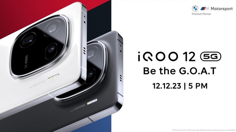 iQOO 12 5G Launch Live Streaming: Watch Online Telecast of Launch of New iQOO Smartphone, Know Specifications, Price and Other Details