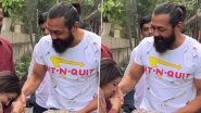 Animal Craze: Female Fan Kisses Bobby Deol&rsquo;s Hand, Gifts Chocolates and Happily Poses With the Actor (Watch Video)