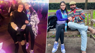 Christmas 2023: Sara Ali Khan Misses Brother Ibrahim As She Celebrates Xmas With Father Saif Ali Khan, Mother Amrita Singh in London (View Pics)