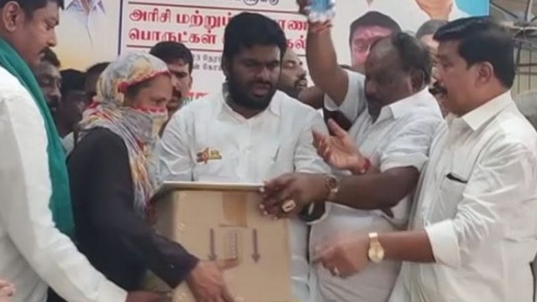 Cyclone Michaung Update: Tamil Nadu BJP Distributes Relief Materials To Flood-Affected People in Chennai