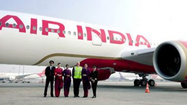 Air India’s First Wide-Body A350-900 Aircraft Lands at Indira Gandhi International Airport in Delhi (See Pics and Video)