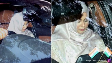 Arbaaz Khan-Sshura Khan Wedding: Bride Arrives Decked Up in Pastel Hijab for Their Their Intimate Nikah Ceremony (Watch Video)