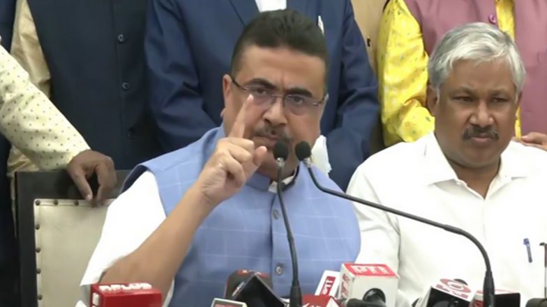 'Sour** Baccha': Suvendu Adhikari Uses Derogatory Remarks Against Woman in Bankura, Claims TMC; Shares Video