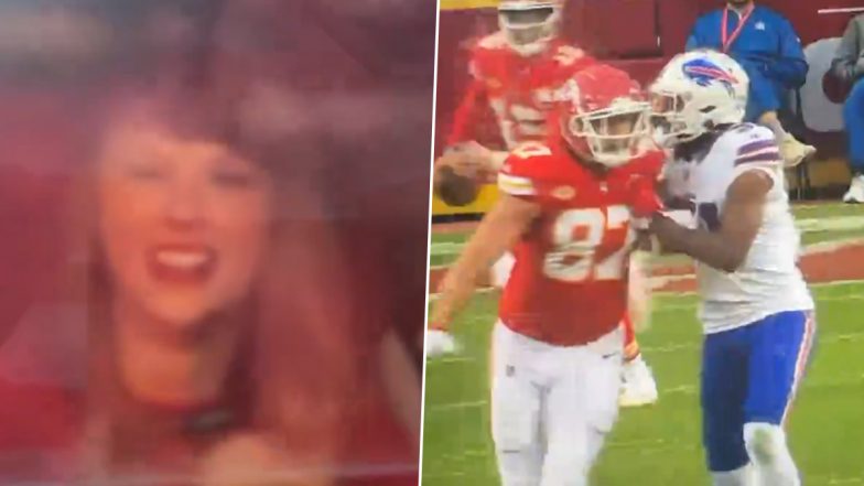 Taylor Swift Referred to as Travis Kelce’s Wife by Announcer at Chiefs Game (Watch Video)