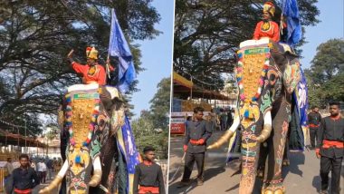 Mysuru Dasara Elephant Arjuna Killed: Mahout Breaks Into Tears After Famed Elephant Dies During Fight With Wild Tusker, Heart-Breaking Video Surfaces