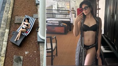 Hot! Kritika Kamra Sizzles in Black Bikini As She Spends Her Weekend Chilling at the Pool Side (View Pics & Watch Video)