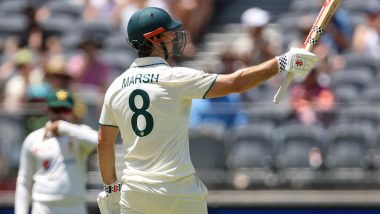 AUS vs PAK, 2nd Test 2023: Mitchell Marsh Counterattacks Following Early Wickets, Lead Swells to 161 Runs on Day 3 Tea