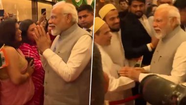 PM Modi in UAE: Indian Diaspora Welcomes Indian Prime Mininster Narendra Modi with Cheers, Cultural Celebrations (Watch Video)