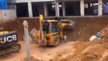 Bengaluru Building Collapse: Two Fear Trapped As Under-Construction Structure Collapses (Watch Video)