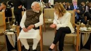 COP28 Summit 2023: PM Narendra Modi Meets Italian Counterpart Giorgia Meloni, Says He Looks Forward to Collaborative Efforts for Sustainable Future