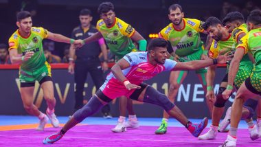 PKL 2023: Ajith Kumar’s 16-Point Performance Helps Jaipur Pink Panthers Register Heart-Stopping Victory Over Patna Pirates