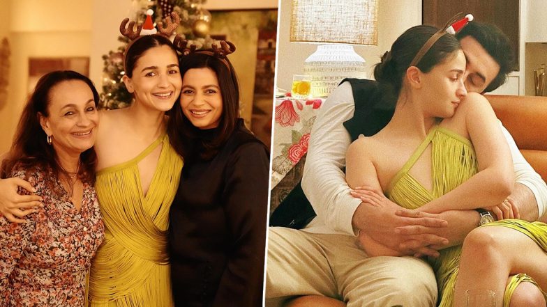 Christmas 2023: Alia Bhatt Shares Happy Pics With Ranbir Kapoor, Soni Razdan, Ayan Mukerji and Family From Xmas Celebration (See Post)