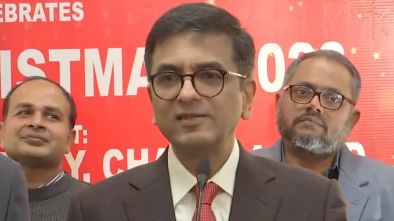 CJI DY Chandrachud Says 'New Set of Chambers Will Be Constructed For Members of Bar Who Do Not Have Allocated Spaces' at Christmas 2023 Event Inside Supreme Court