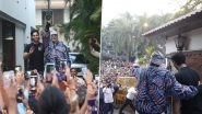 Agastya Nanda Joins Grandfather Amitabh Bachchan To Greet Fans Outside Jalsa Post The Archies Release (See Pics)