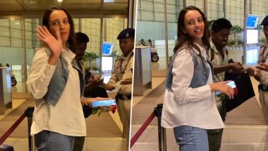 Triptii Dimri Graciously Accepts Red Rose From Paps at the Airport, Animal Actress’ Reaction Goes Viral (Watch Video)