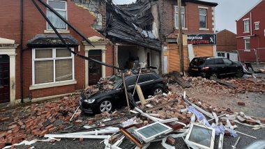 UK Blast: House Reduced To Dust After Gas Explosion in Blackburn, Two Hospitalised (See Pics and Videos)