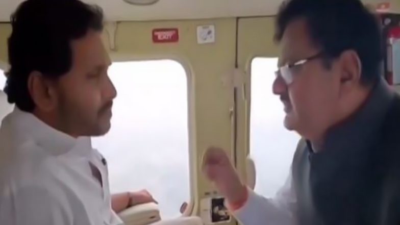Cyclone Michaung: Andhra Pradesh CM YS Jagan Mohan Reddy Conducts Aerial Survey of Flood-Affected Tirupati District To Coordinate Relief Work (Watch Video)