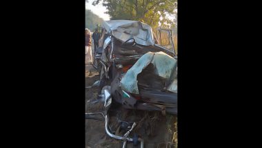 Nagpur Road Accident: Six Dead After Truck Rams Into Car at Sonkhamb in Katol Taluka (See Pics)