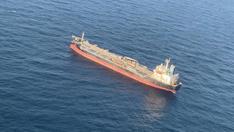 Indian Merchant Ship MV Chem Pluto 'Attacked by Drone in Arabian Sea' Arrives at Mumbai