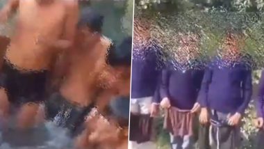 Uttar Pradesh: Five Boys Made To Bathe in Cold Water As Punishment by Principal in Bareilly District (Watch Video)